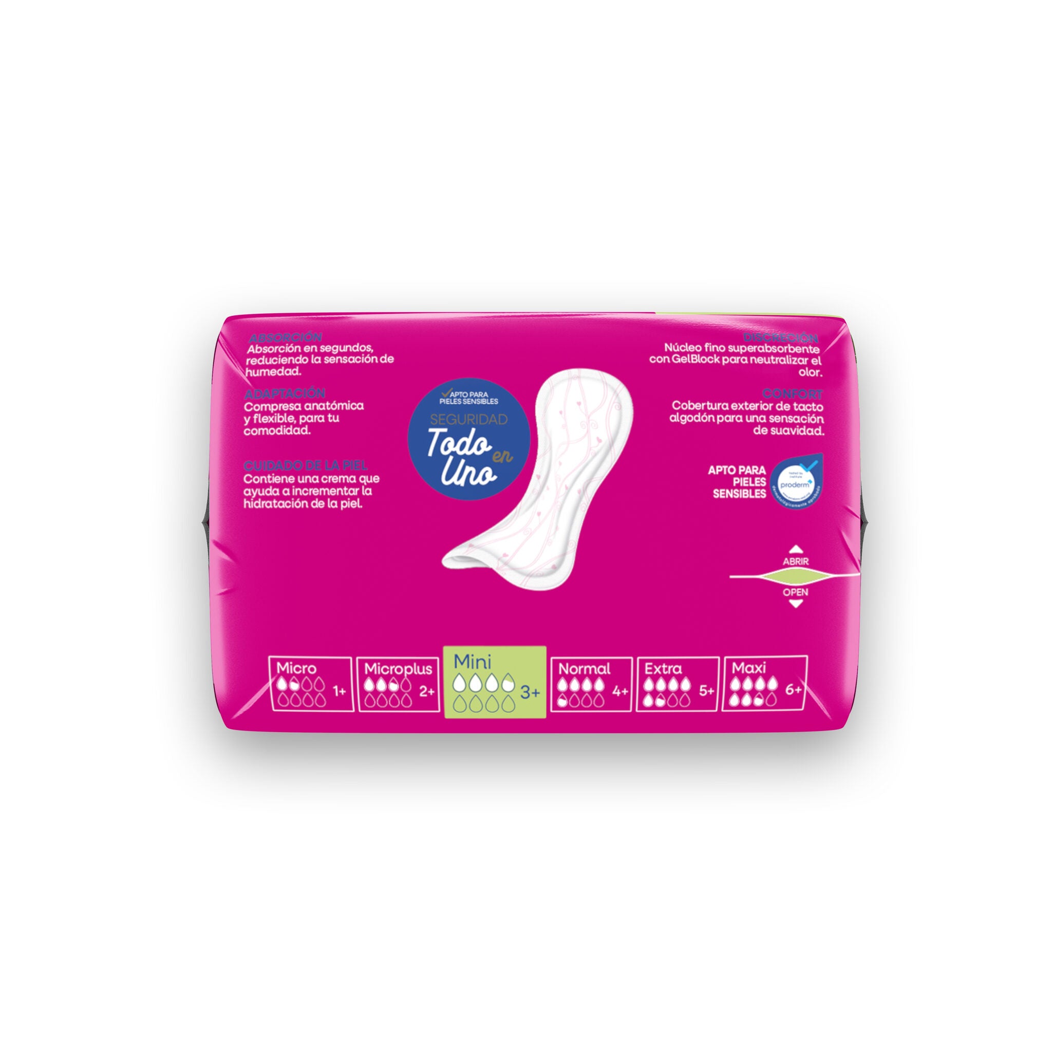 Compresa incontinencia mini Indasec 20u
