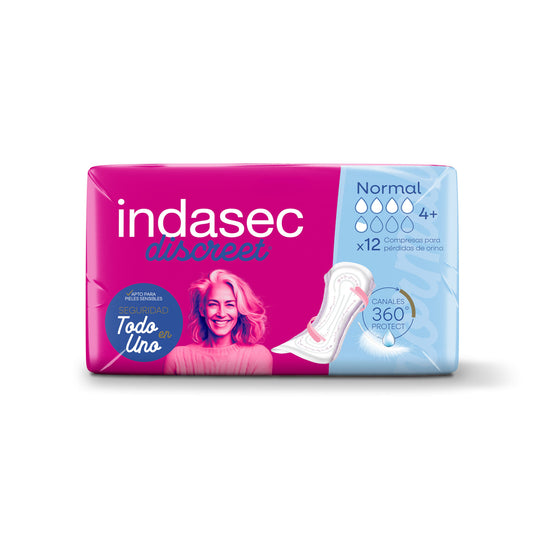 Compresa incontinencia normal Indasec 12u La Despensa