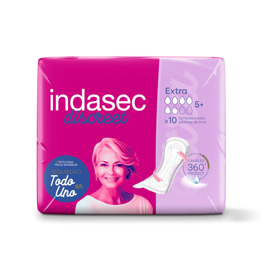 Compresa incontinencia extra Indasec 10u La Despensa