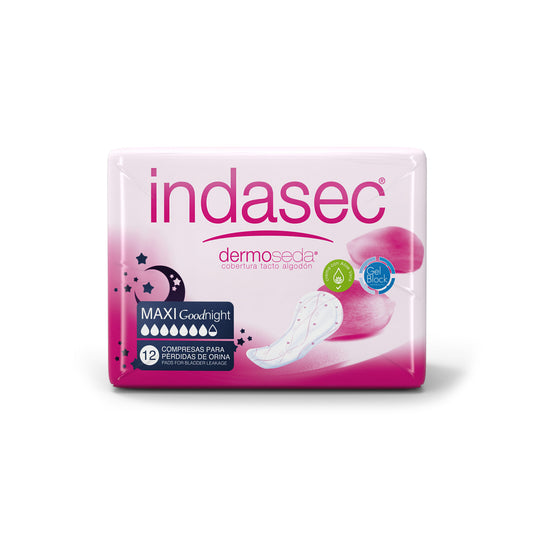 Compresa incontinencia maxi night Indasec 12u La Despensa