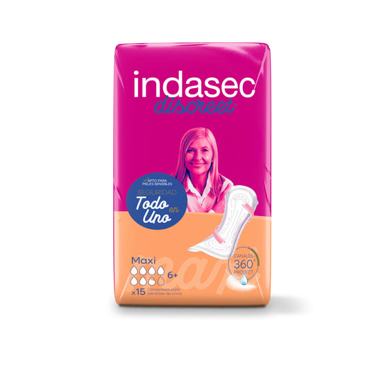 Compresa incontinencia maxi Indasec 15u La Despensa