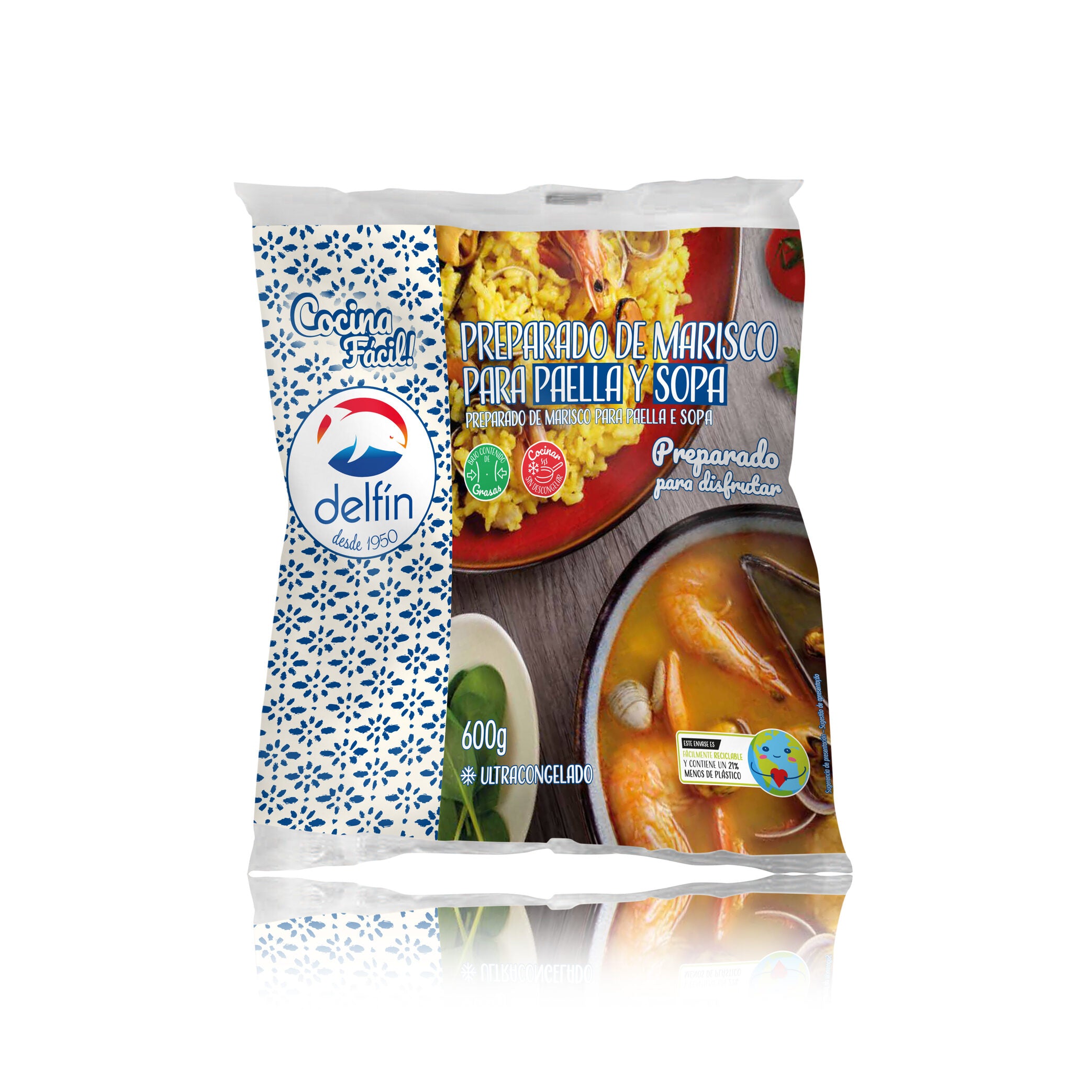 Preparado marisco/paella/sopa Delfín 600g