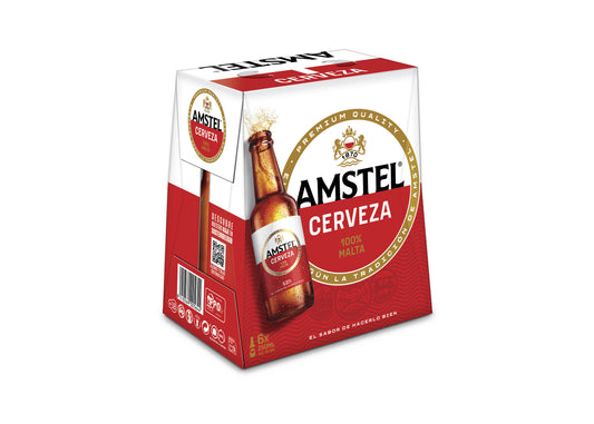 Cerveza pilsen cristal Amstel p6 250ml/u La Despensa