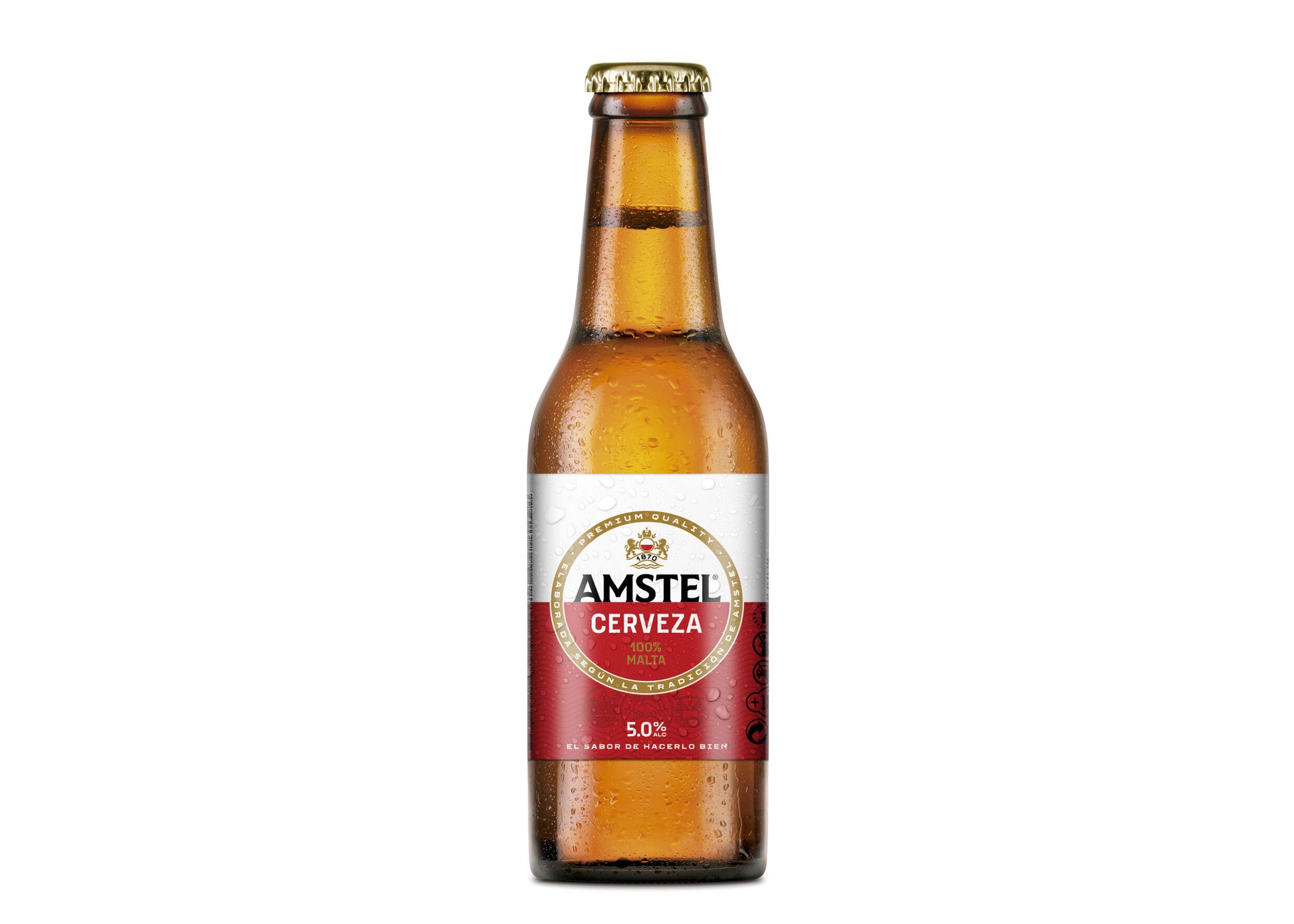 Cerveza pilsen cristal Amstel p6 250ml/u