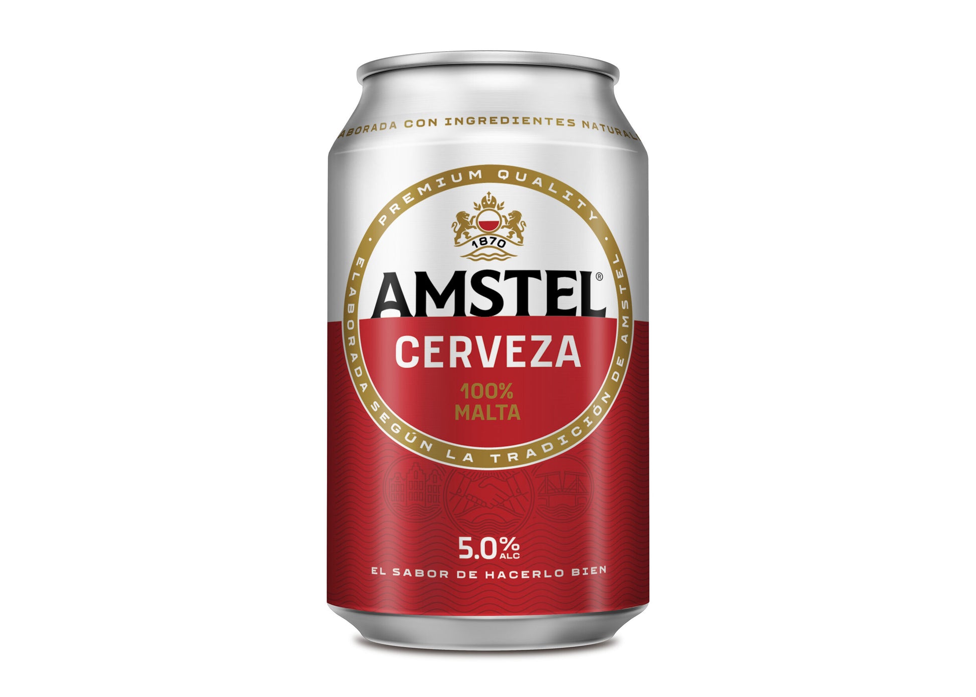 Cerveza pilsen lata Amstel 330ml