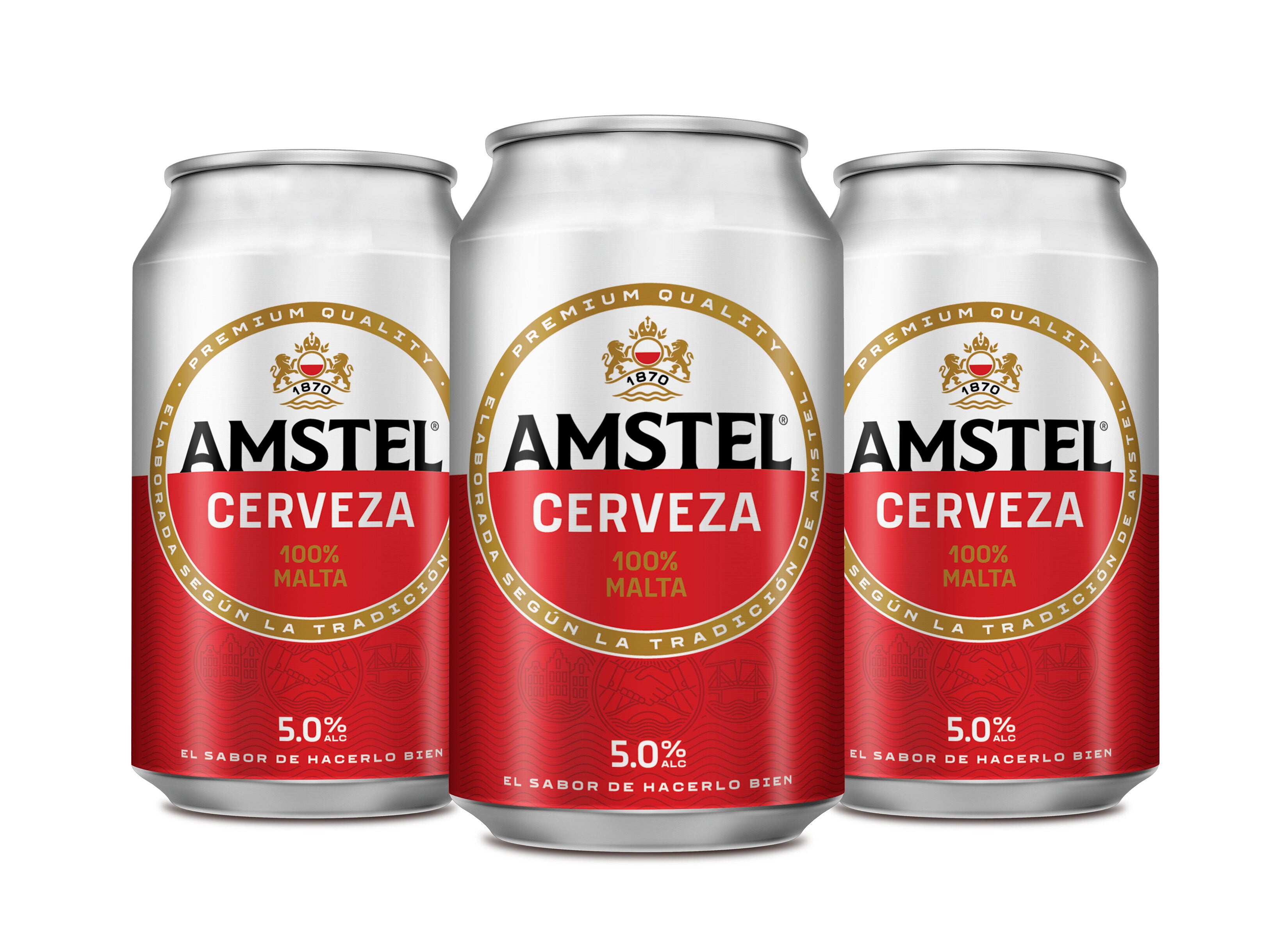 Cerveza pilsen lata Amstel 330ml