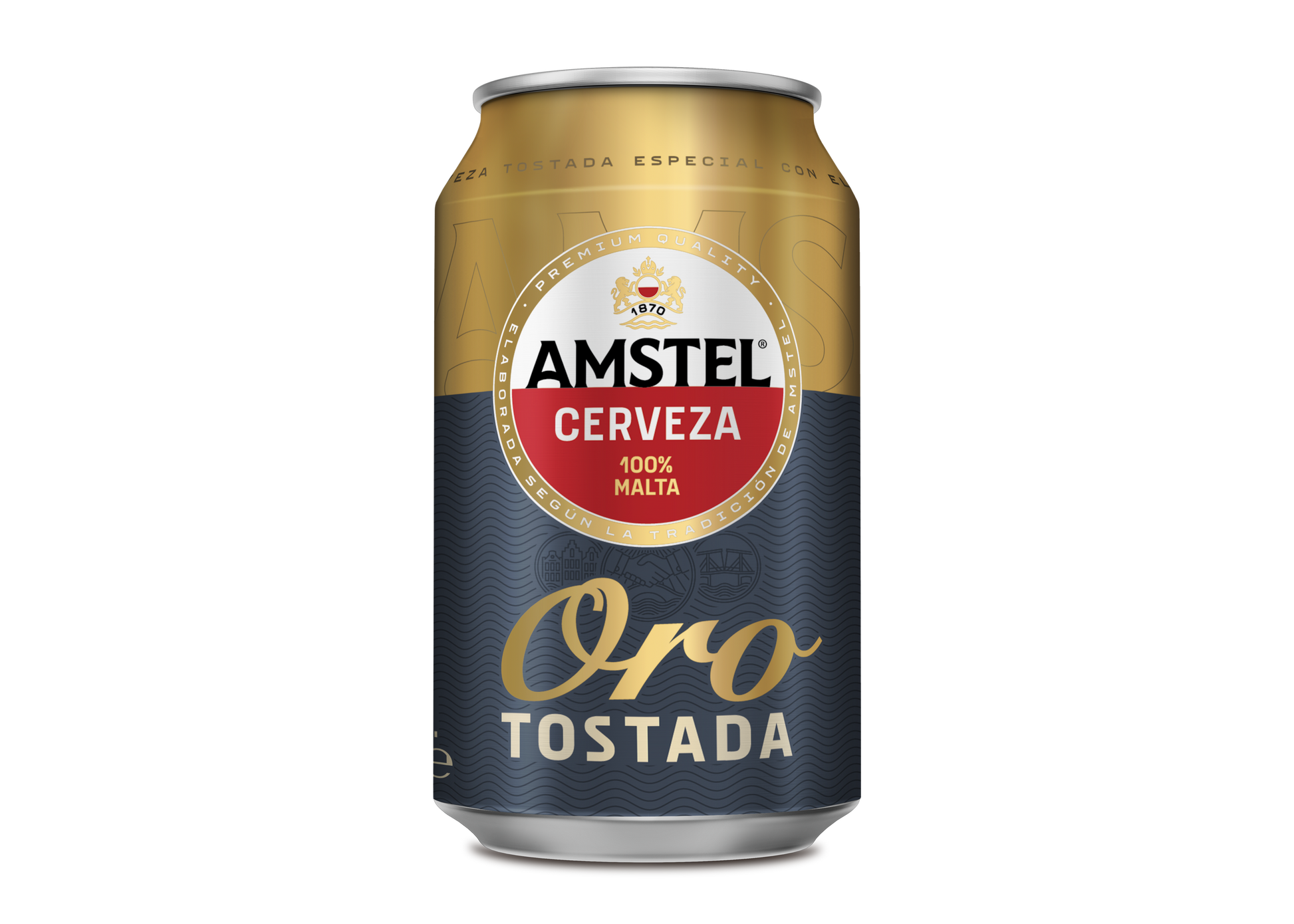 Cerveza tostada lata Amstel oro 330ml