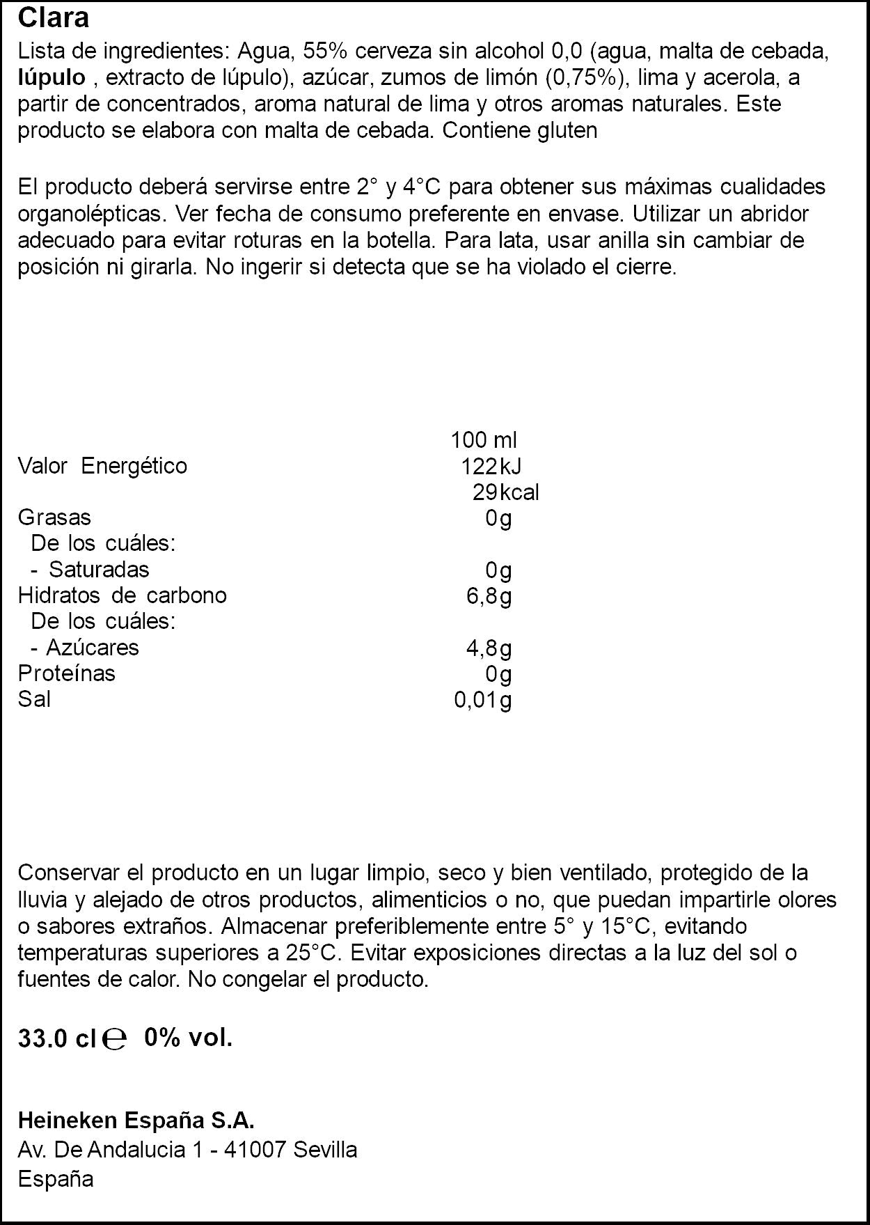 Cerveza radler tostada 0.0 lata Amstel 330ml