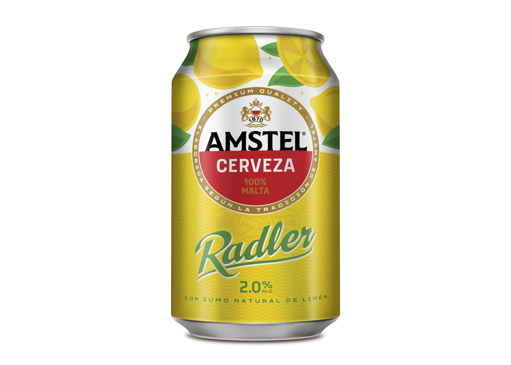 Cerveza limón lata Amstel radler 330ml