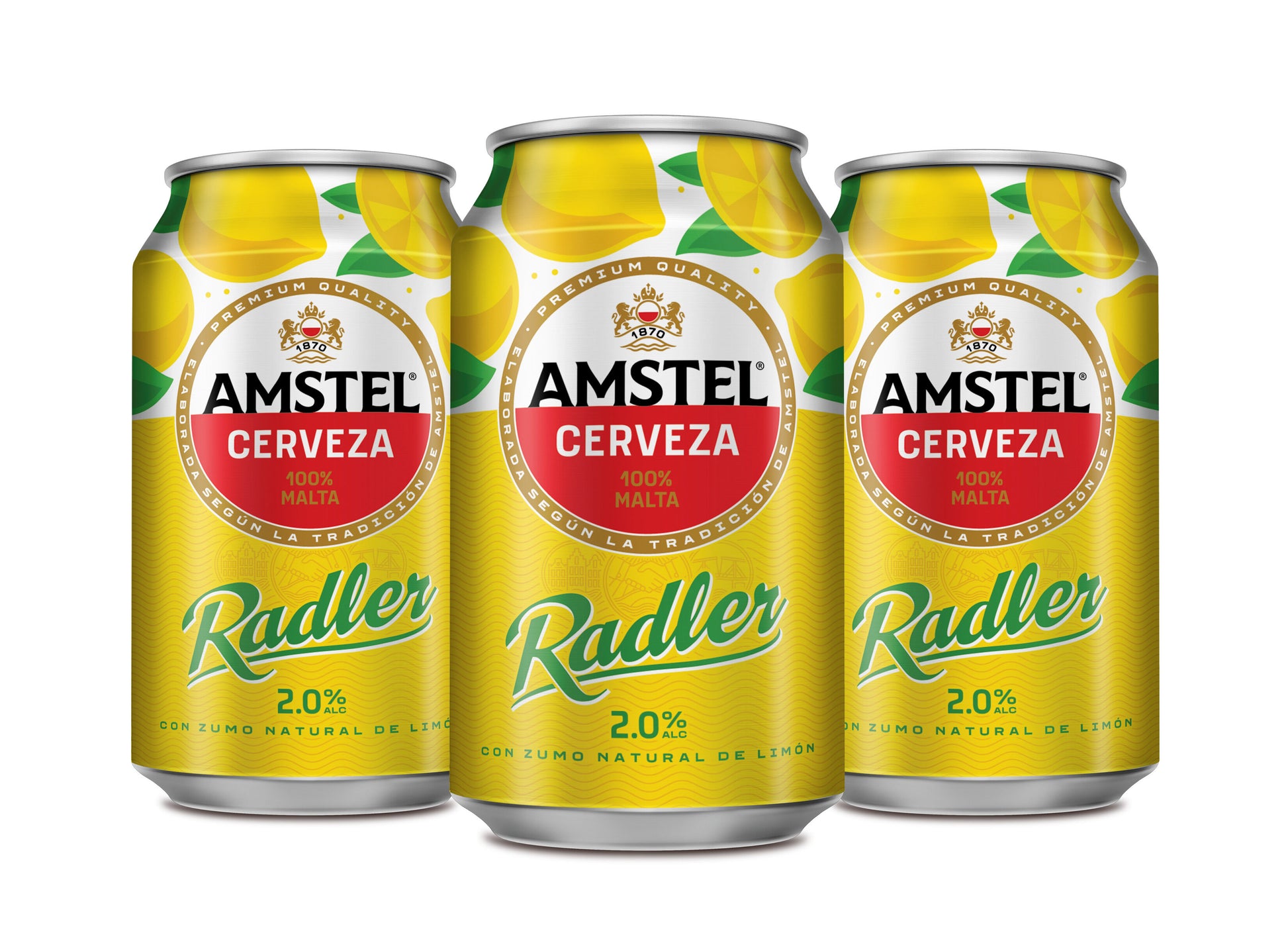Cerveza limón lata Amstel radler 330ml