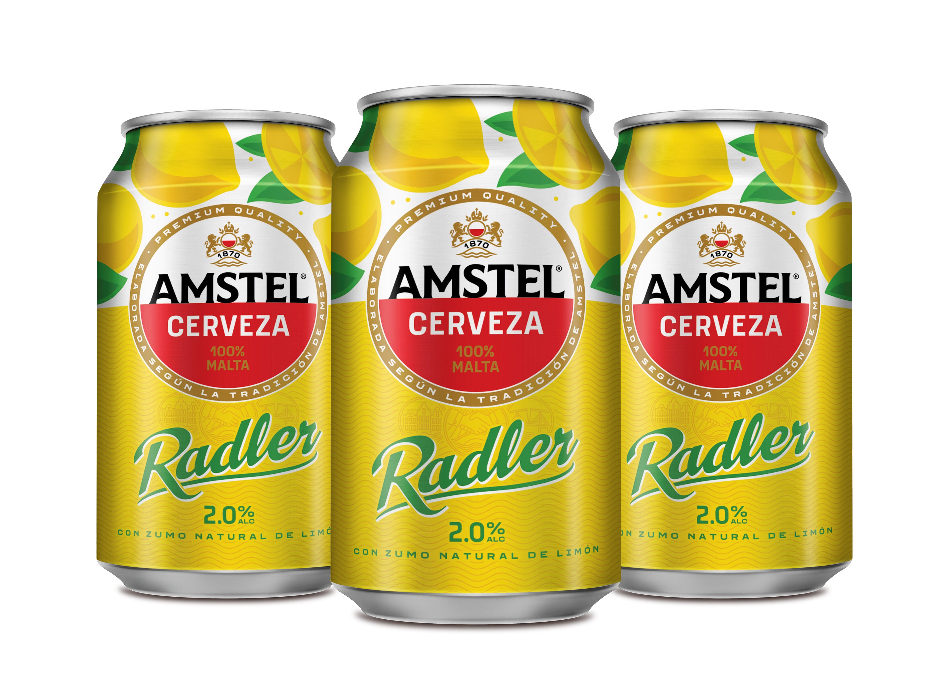 Cerveza limón lata Amstel radler 330ml