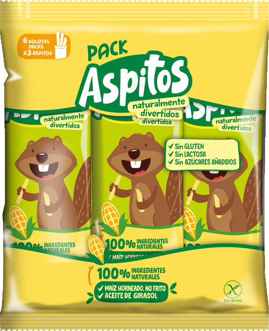 Snack gusanitos  Aspitos p6 6g/u La Despensa