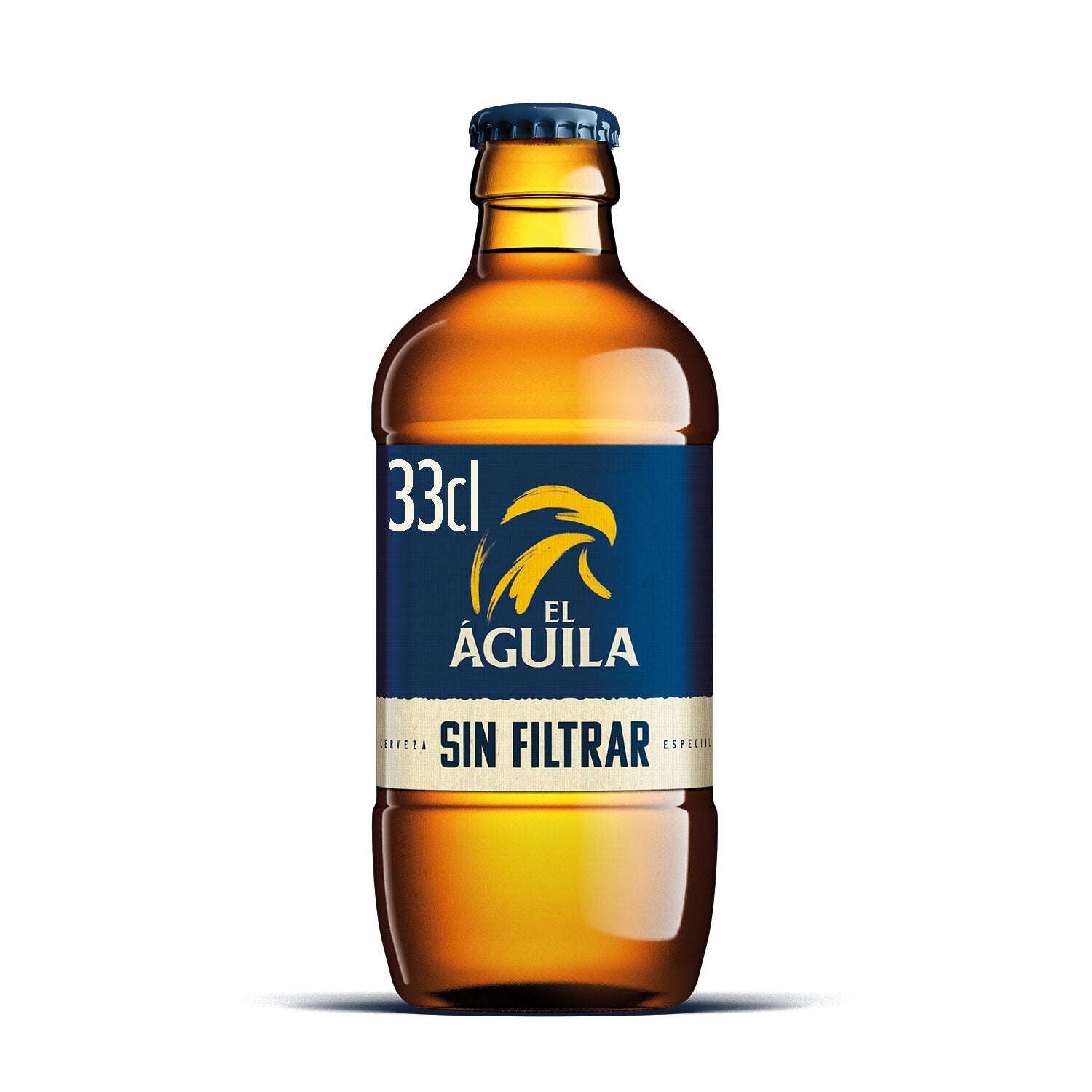 Cerveza sin filtrar cristal Aguila Amstel 330ml