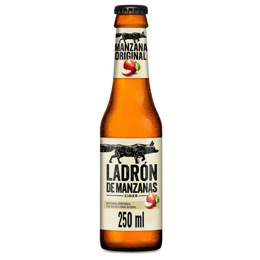 Cider manzana roja botellin Ladron de manzanas 250ml La Despensa