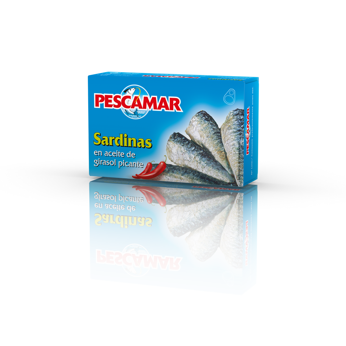 Sardinas aceite girasol picante Pescamar 81g escurr