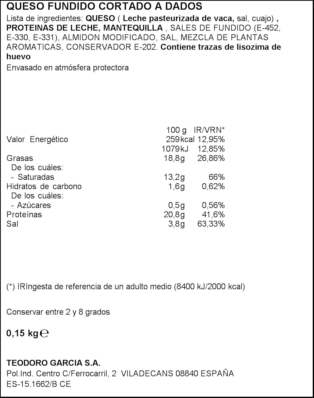 Cubiquesos mix Hochland 150g
