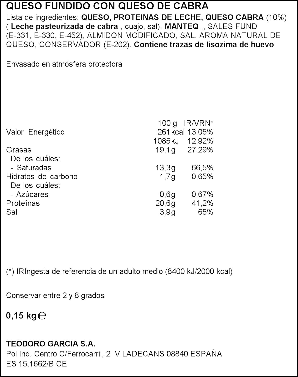 Cubiqueso cabra  Hochland 150g