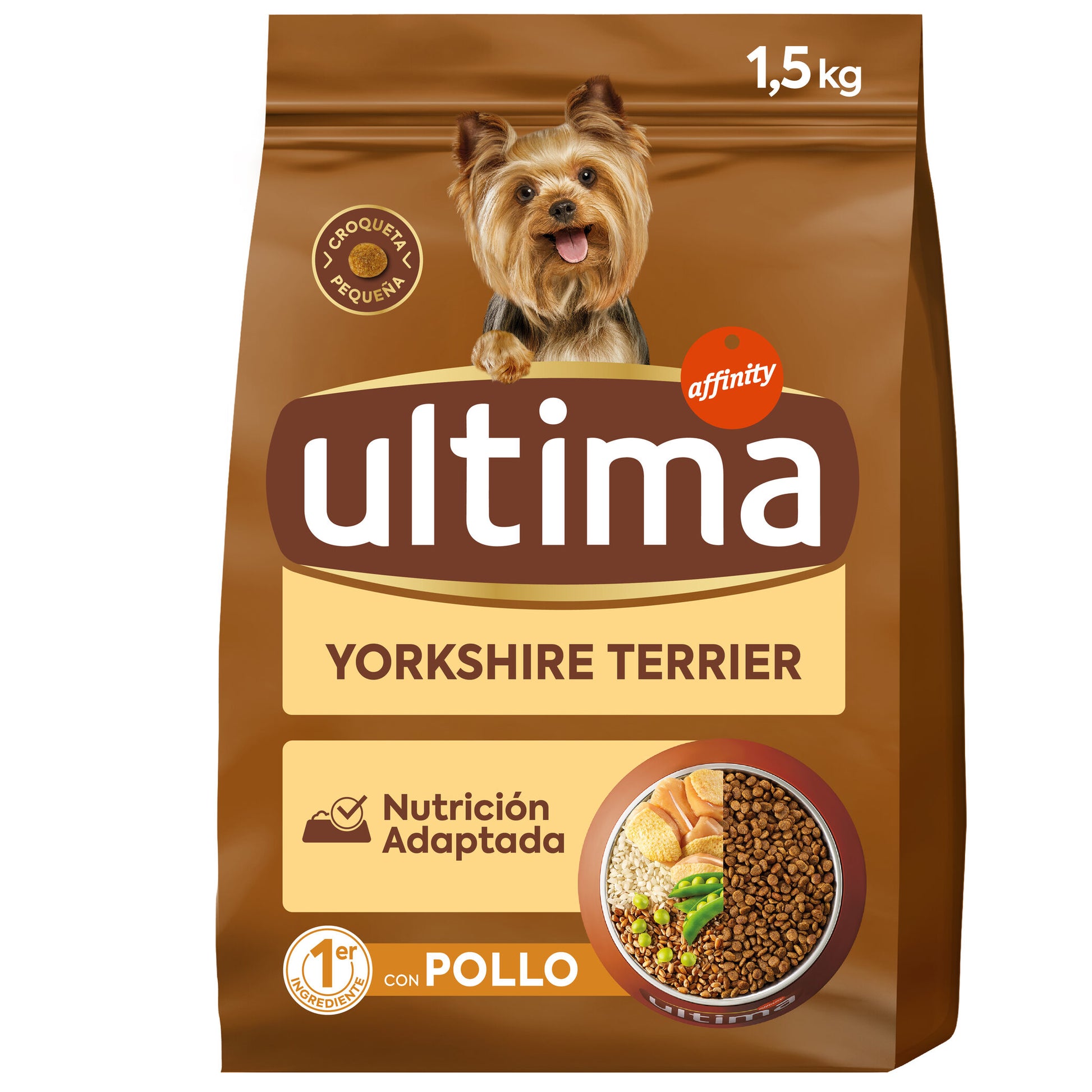 Comida seca perro raza yorkshire Ultima affinity 1.5kg