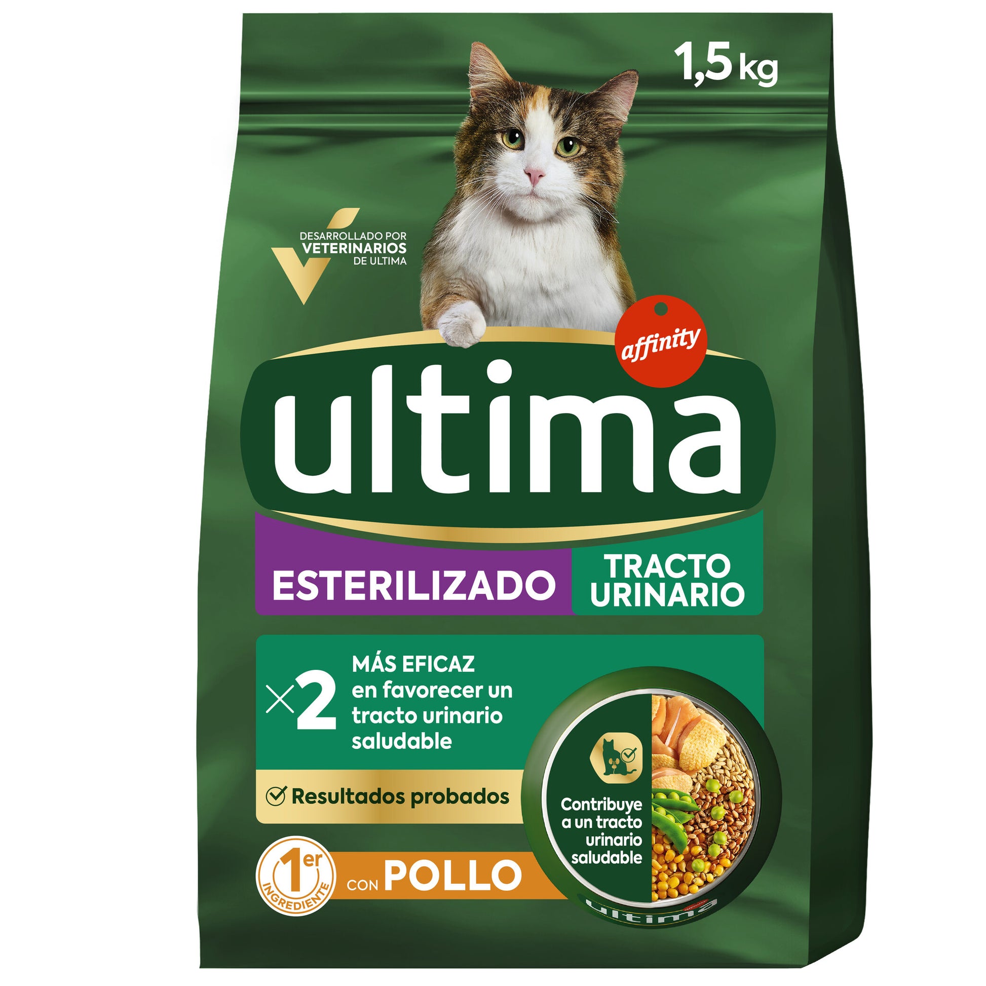 Comida gato seco pollo saco Ultima afinity 1.5kg