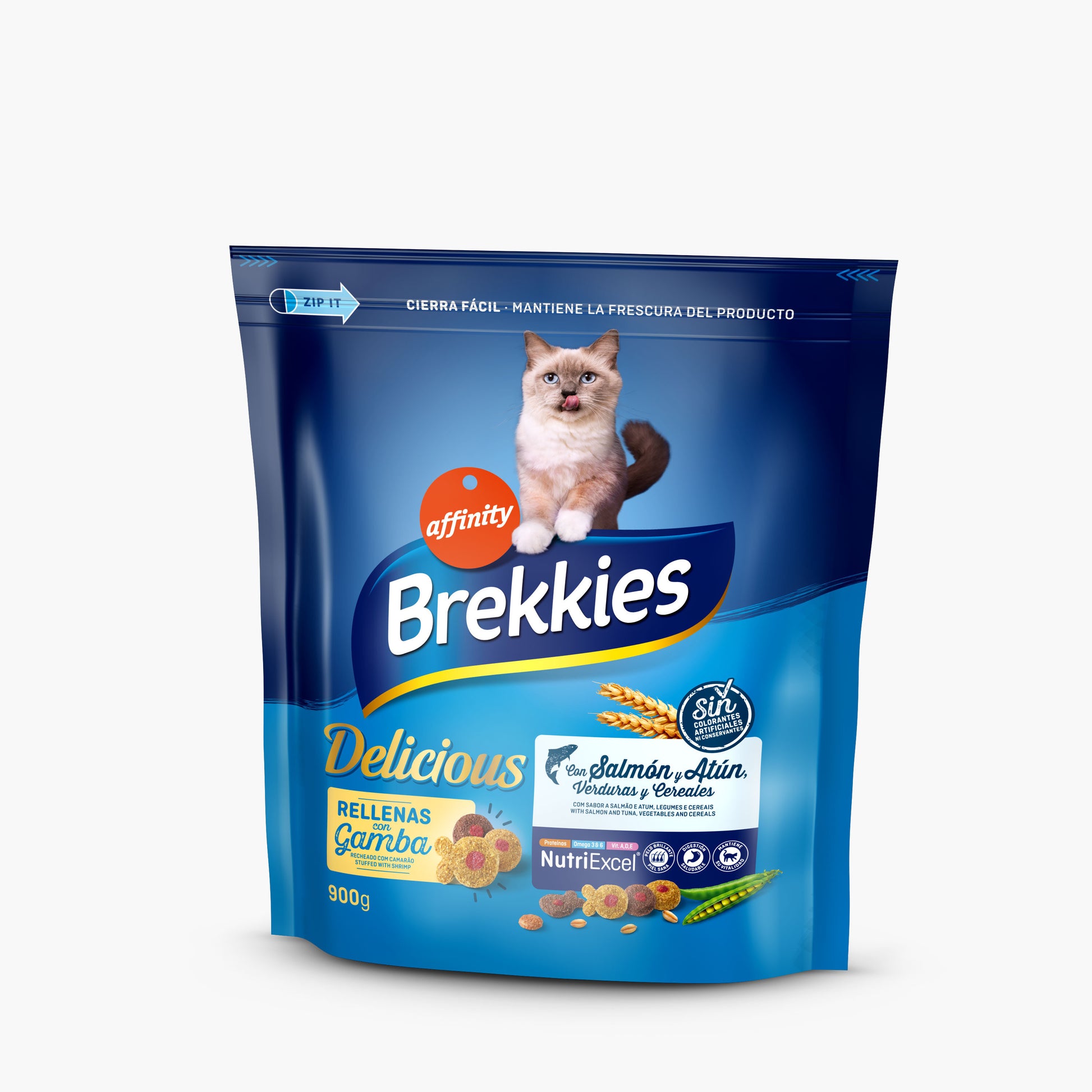 Comida seca gato nutriexcel cat fish Brekkies 900g