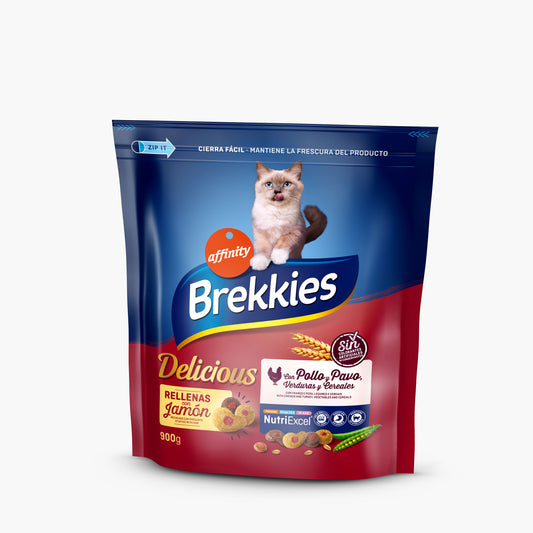 Comida seca gato nutriexcel cat aves meat Brekkies 900g La Despensa