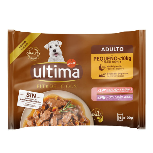 Comida húmeda perro en salsa pavo/salmón Ultima p4 100g/u La Despensa