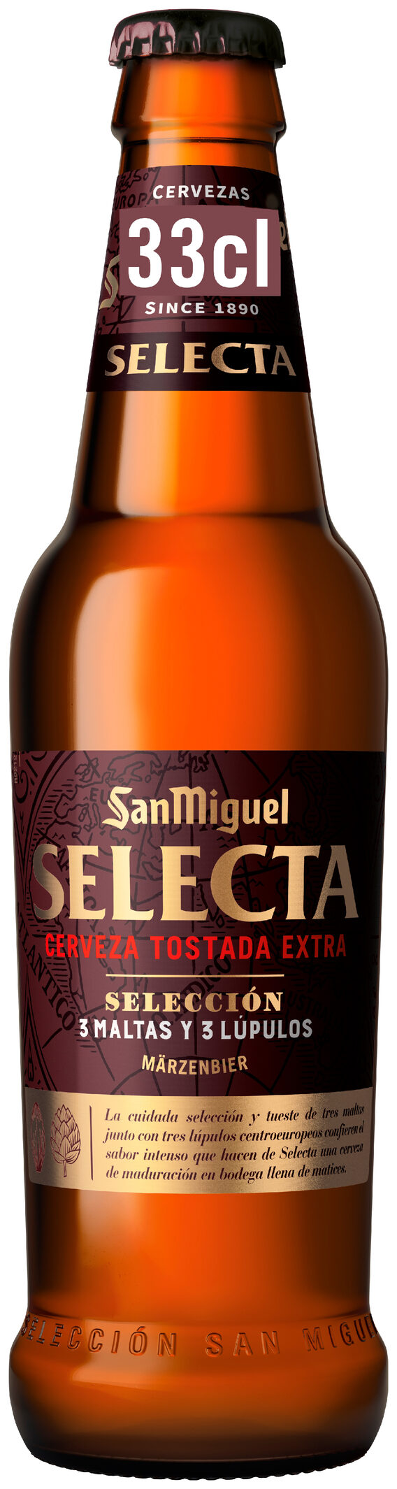 Cerveza tostada cristal San miguel xv 330ml