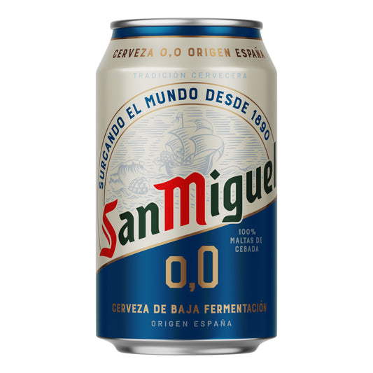 Cerveza rubia s/alcohol lata San miguel 330ml La Despensa