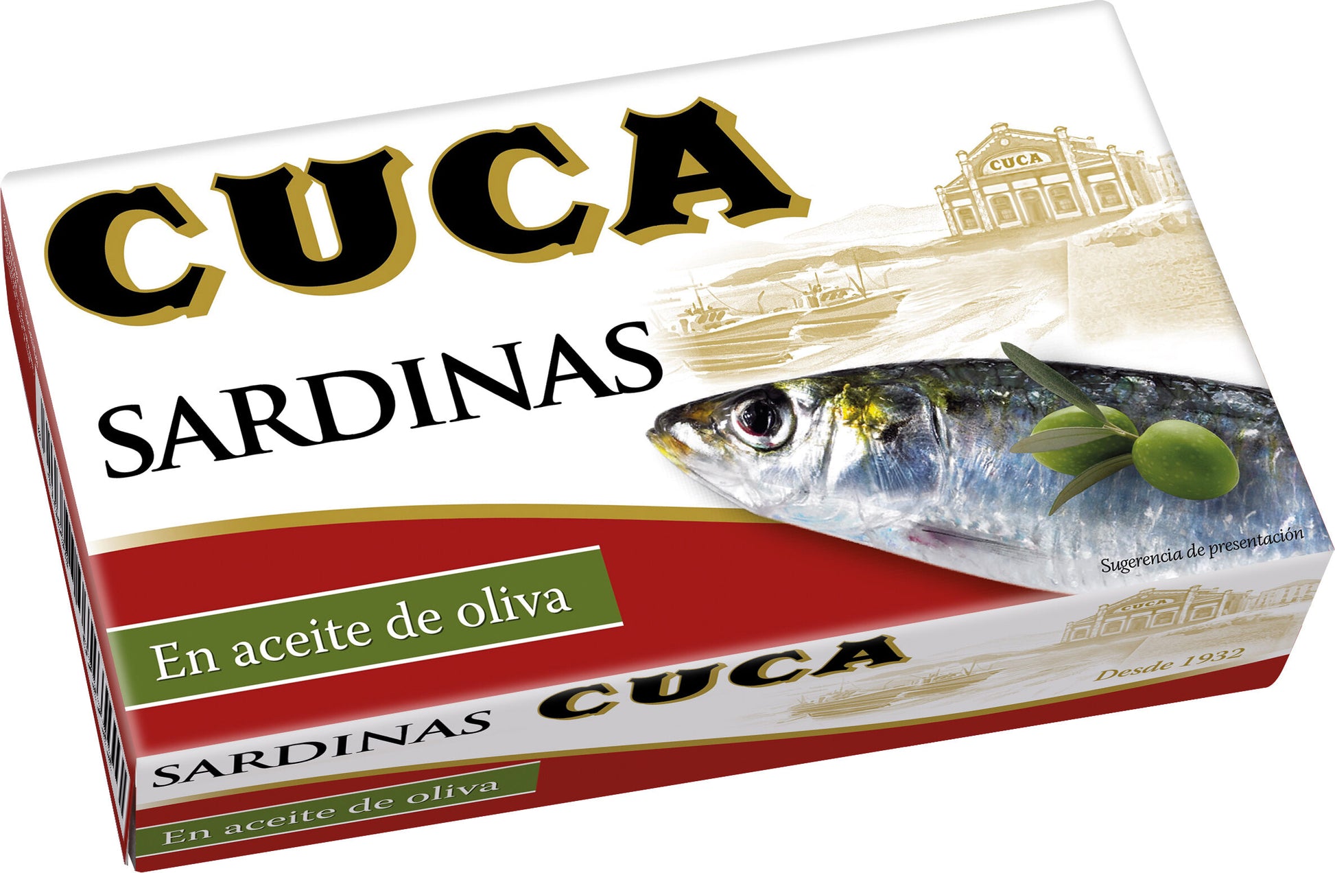 Sardina aceite oliva 3/4 lata Cuca 85g escurr