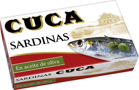 Sardina aceite oliva 3/4 lata Cuca 85g escurr La Despensa