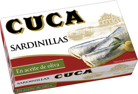 Sardinillas aceite oliva rr-90 lata Cuca 85g escurr La Despensa
