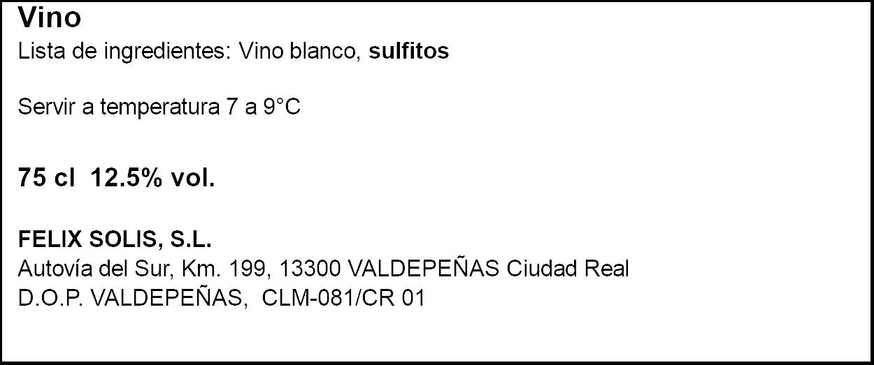 Vino blanco verdejo viña Albali 750ml