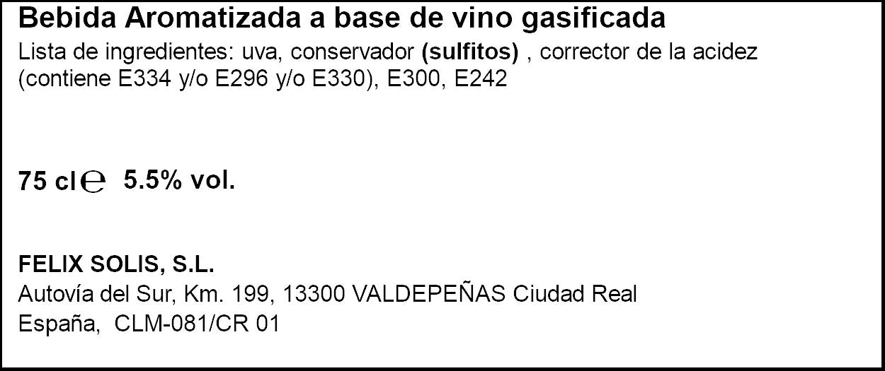 Vino blanco frizzante Viña albali 750ml