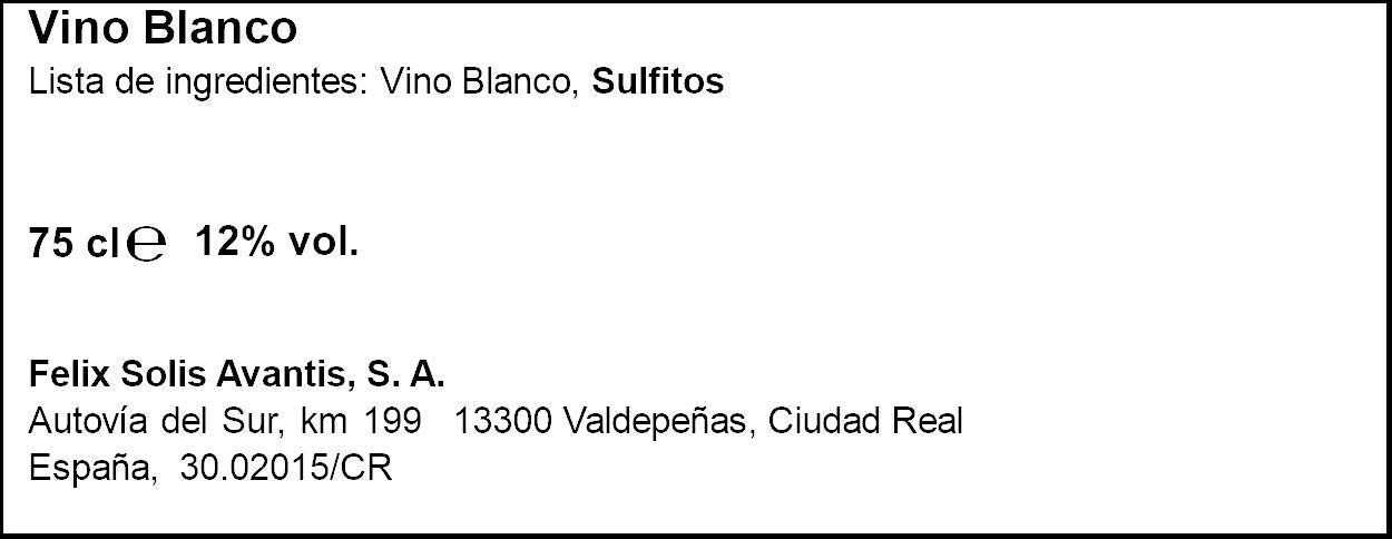 Vino blanco espumoso sparkling Mucho mas 750ml