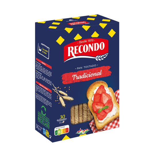 Pan tostado normal Recondo 270g La Despensa