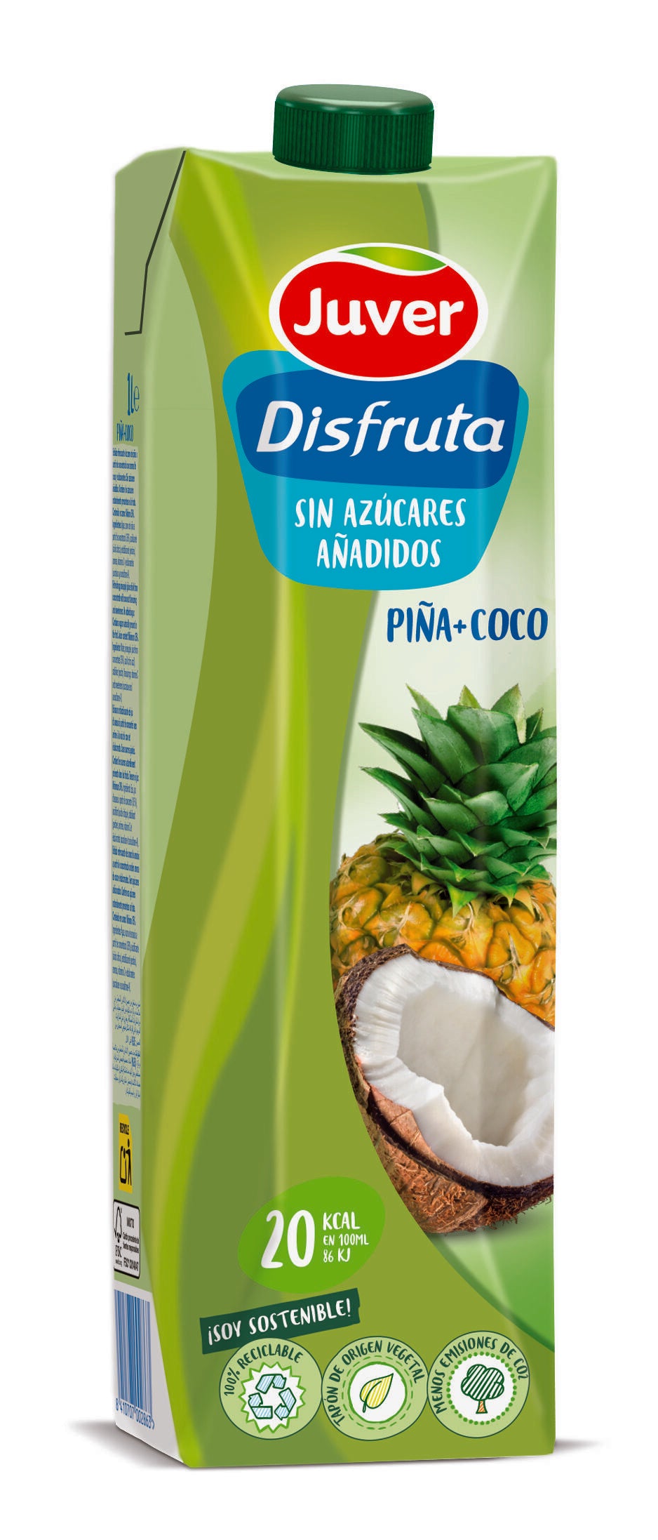 Bebida de zumo piña/coco Disfruta Juver 1l