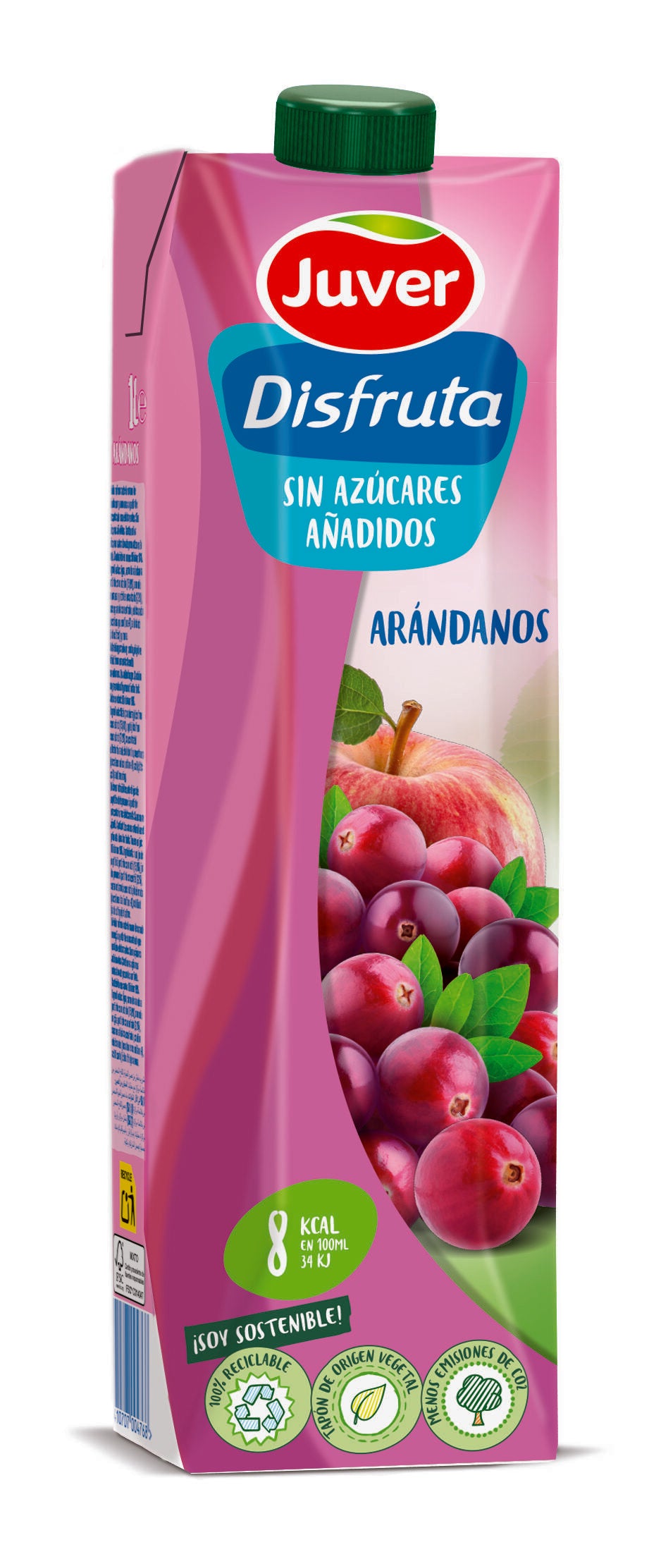 Bebida refrescante arandanos Disfruta Juver 1l