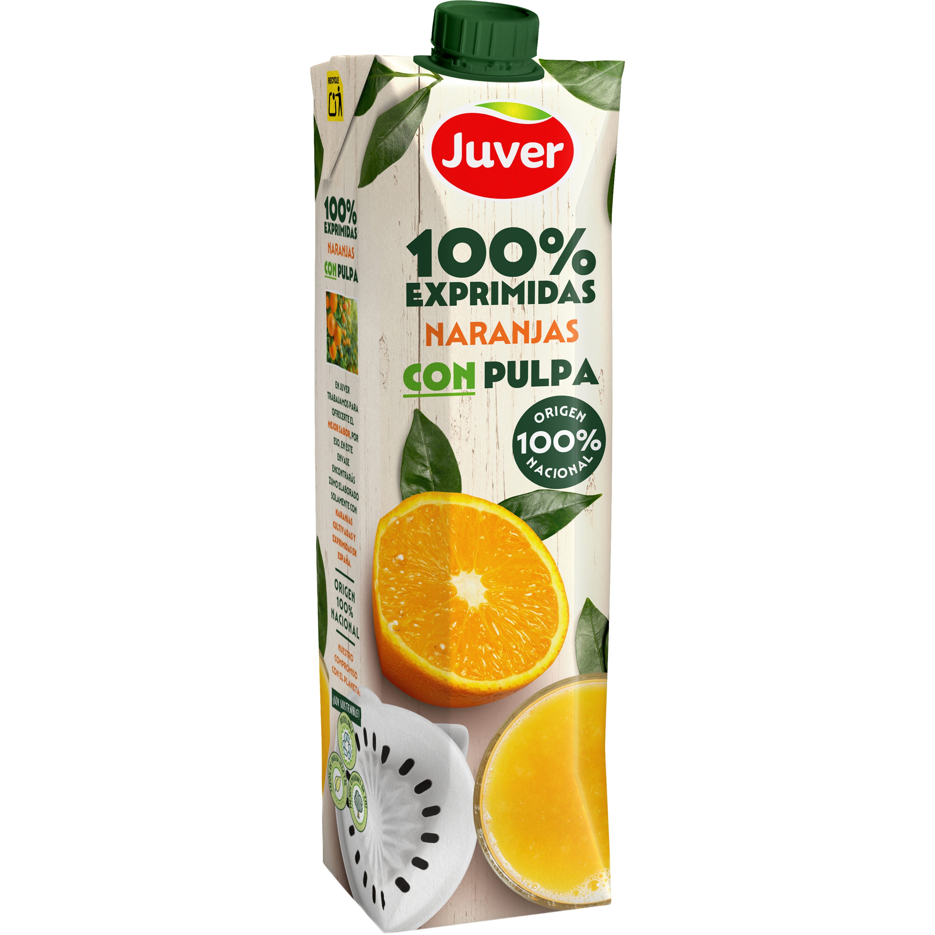 Zumo naranja c/pulpa exprimida Juver 1l