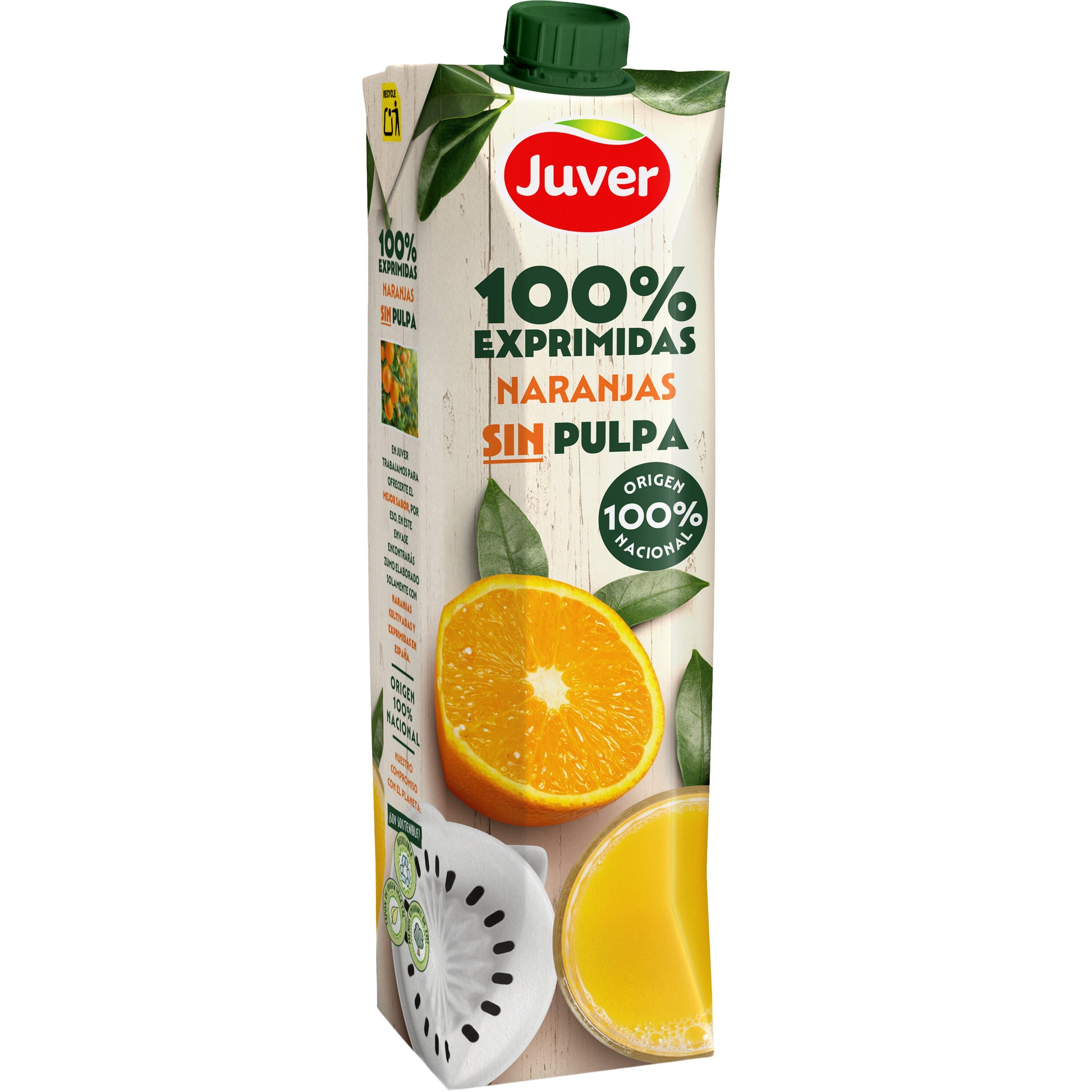 Zumo naranja s/pulpa exprimid Juver 1l