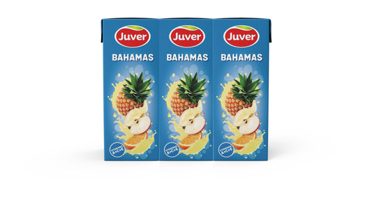 Bebida resfresc zumo piña/manz/naranj bahamas Juver p3 200ml/u La Despensa