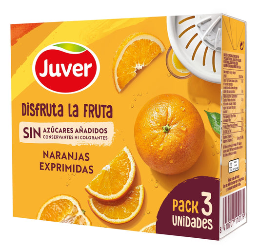 Nectar naranja s/azuc disfruta Juver p3 200ml/u La Despensa