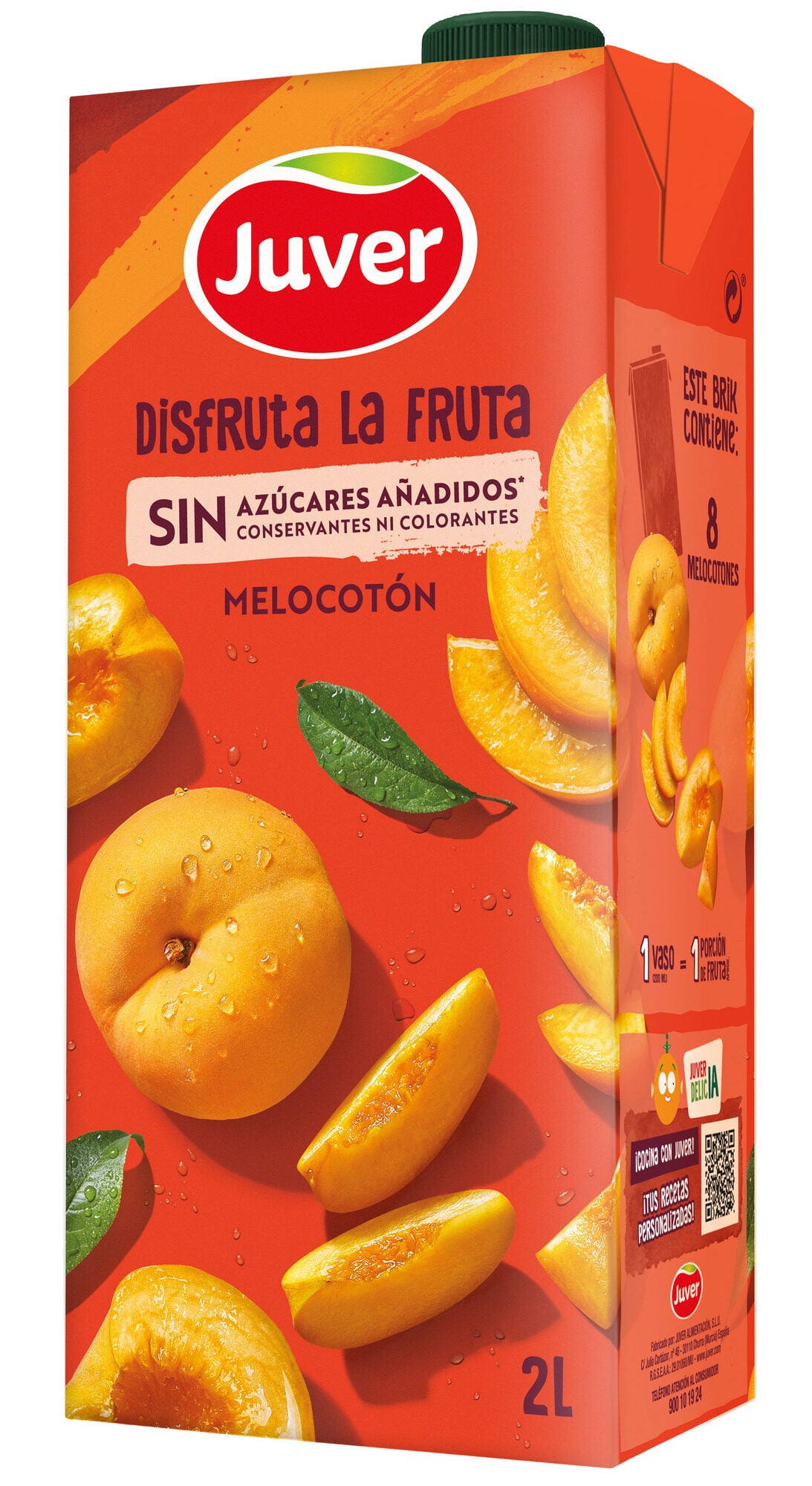 Bebida refresc zumo melocotón disfruta Juver 2l