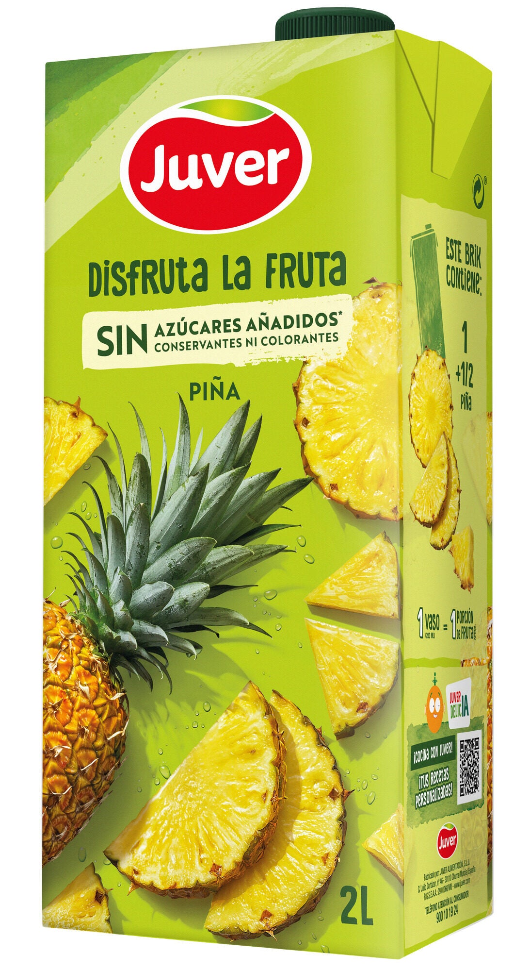 Bebida refresc zumo piña disfruta Juver 2l