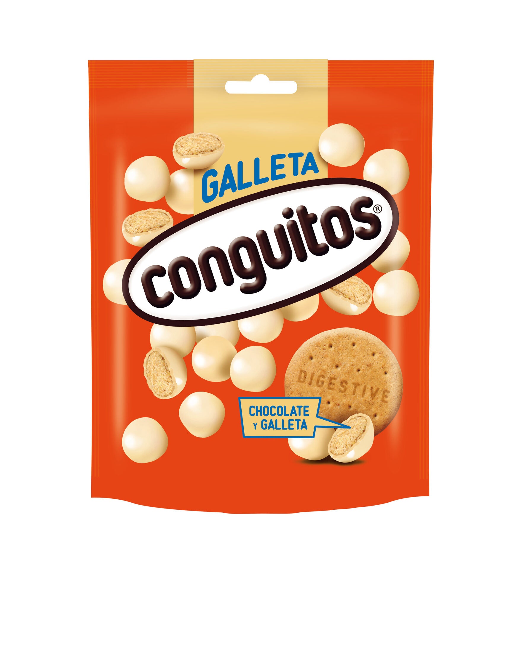 Conguitos galleta blanco Lacasa 120g