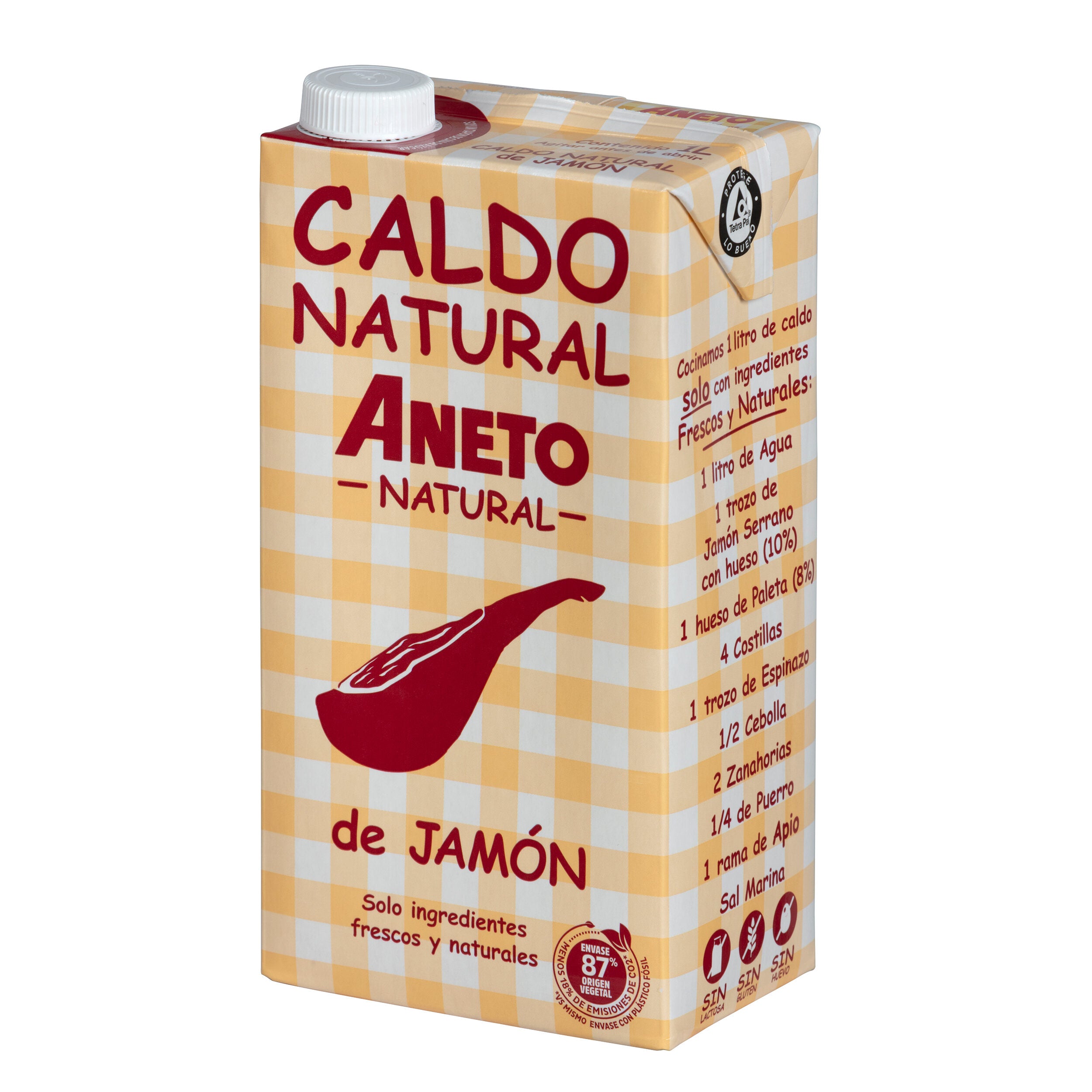 Caldo jamón  Aneto 1l