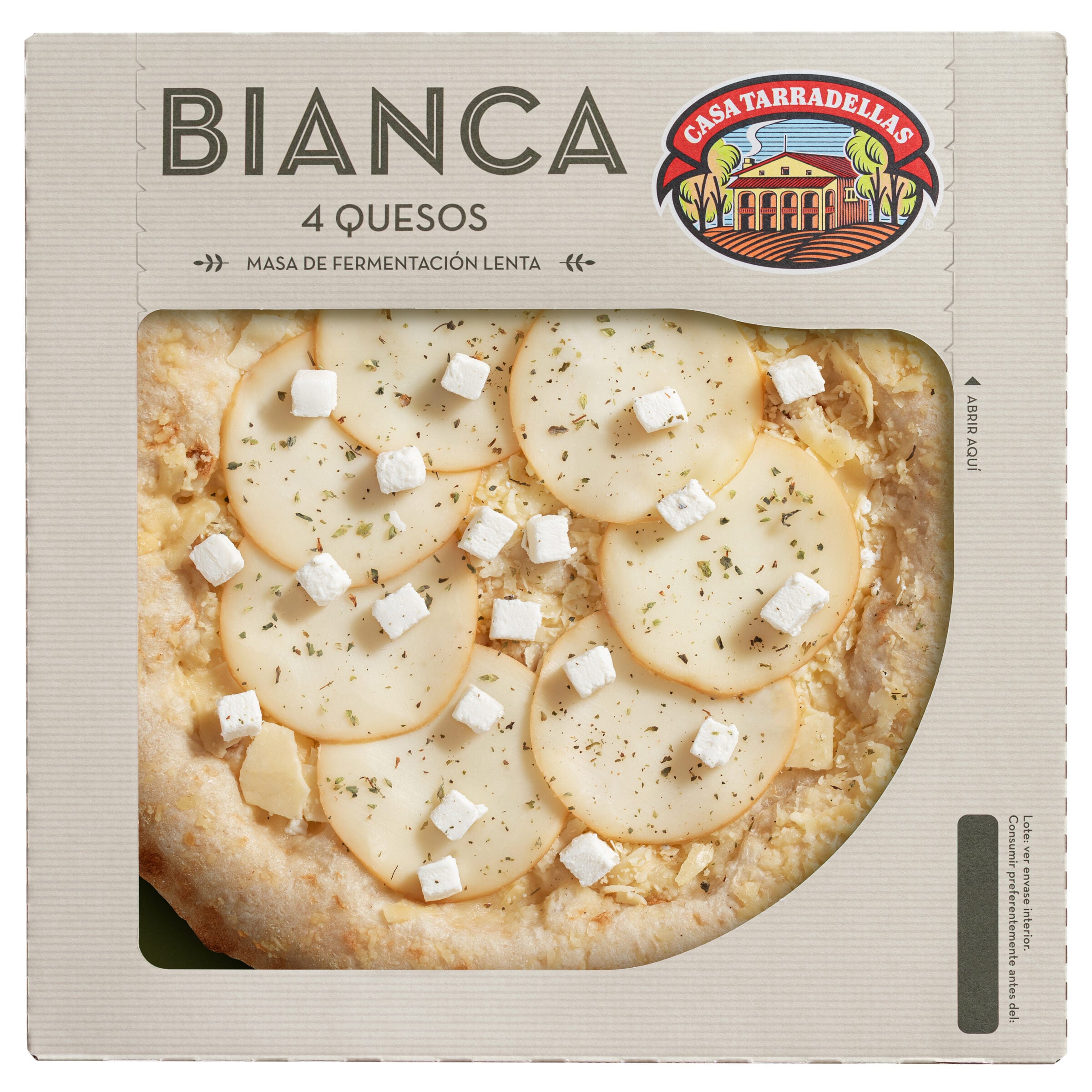 Pizza 4 quesos bianca Tarradellas 400g