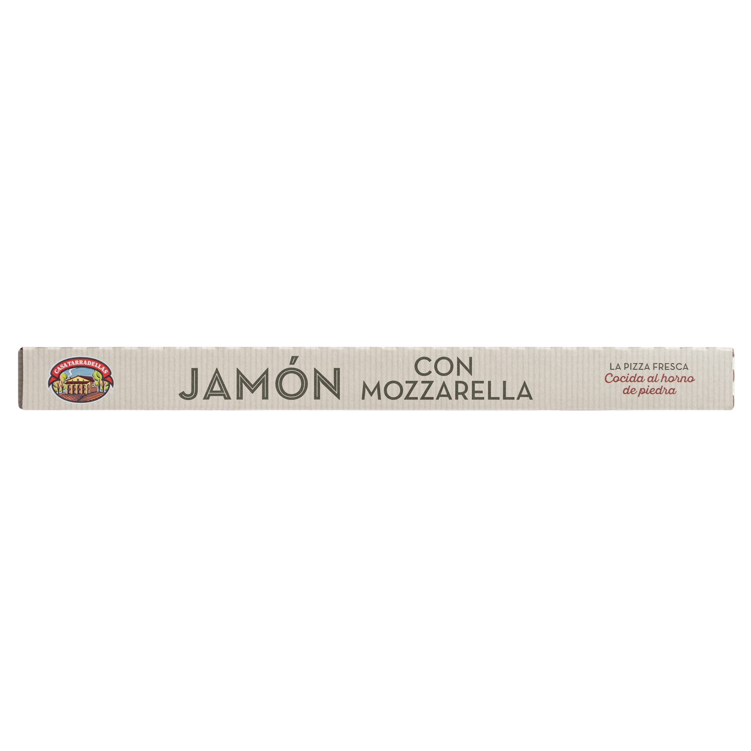 Pizza fresca jamon con mozzarella Tarradellas 400g