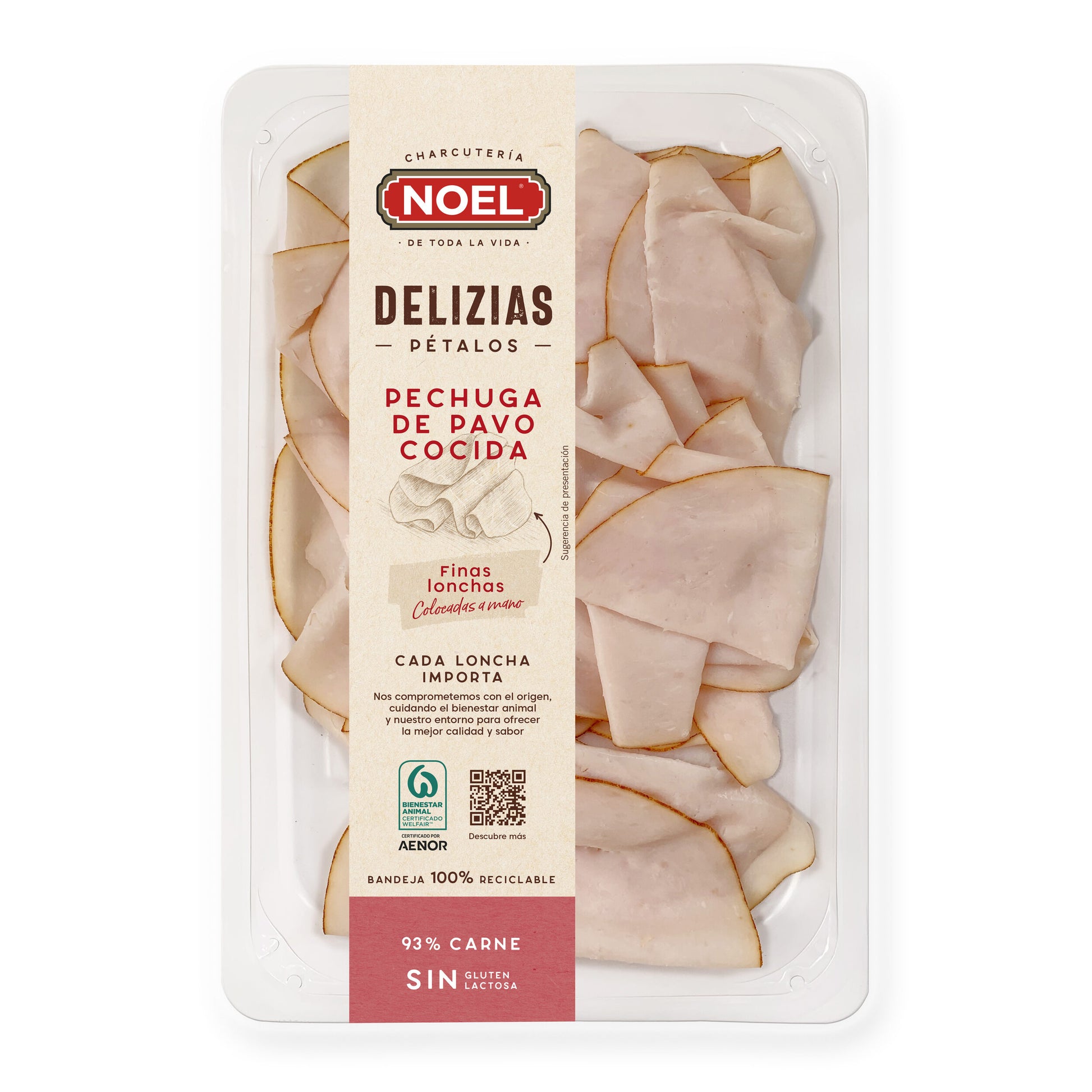 Pechuga pavo petalos Noel 90g