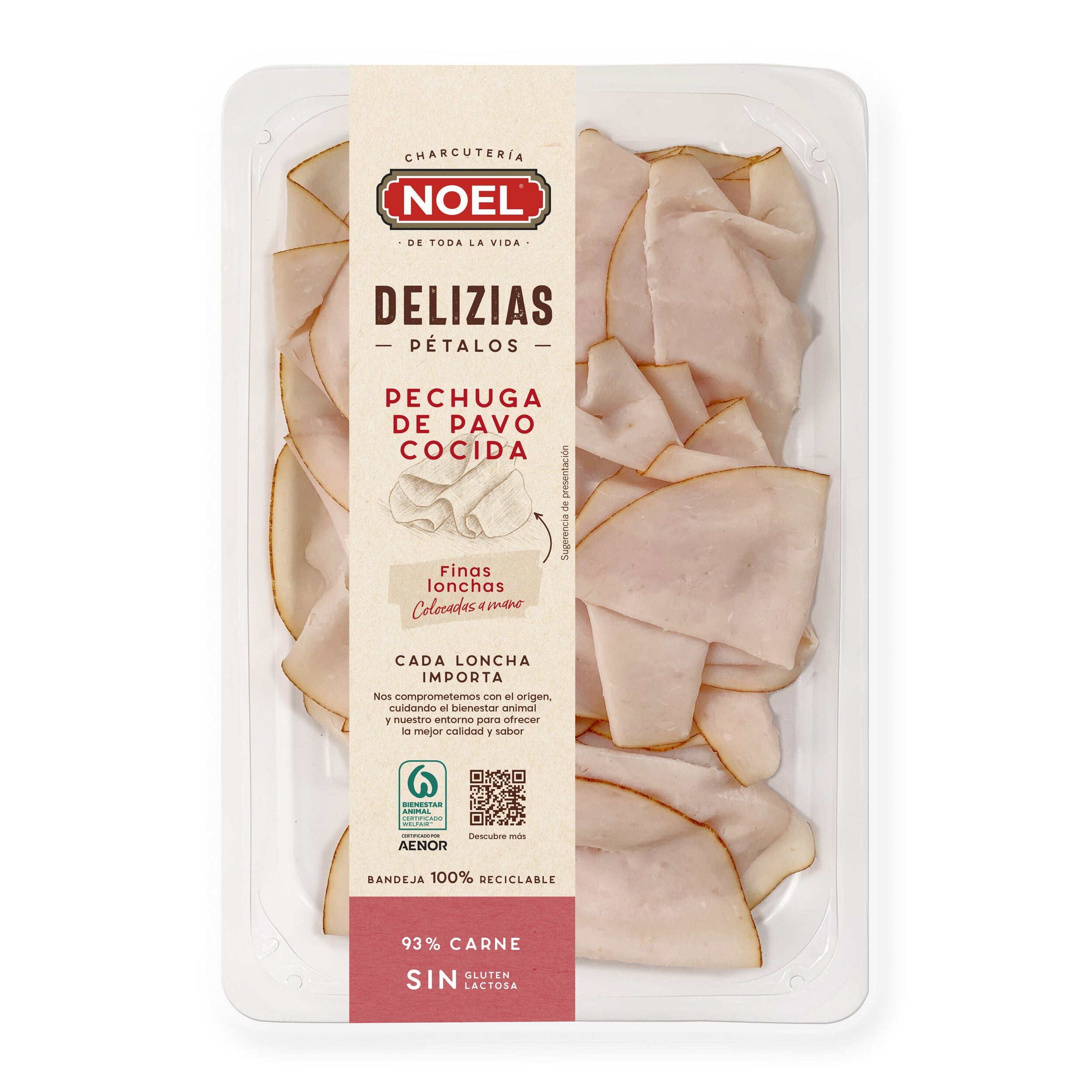 Pechuga pavo petalos Noel 90g