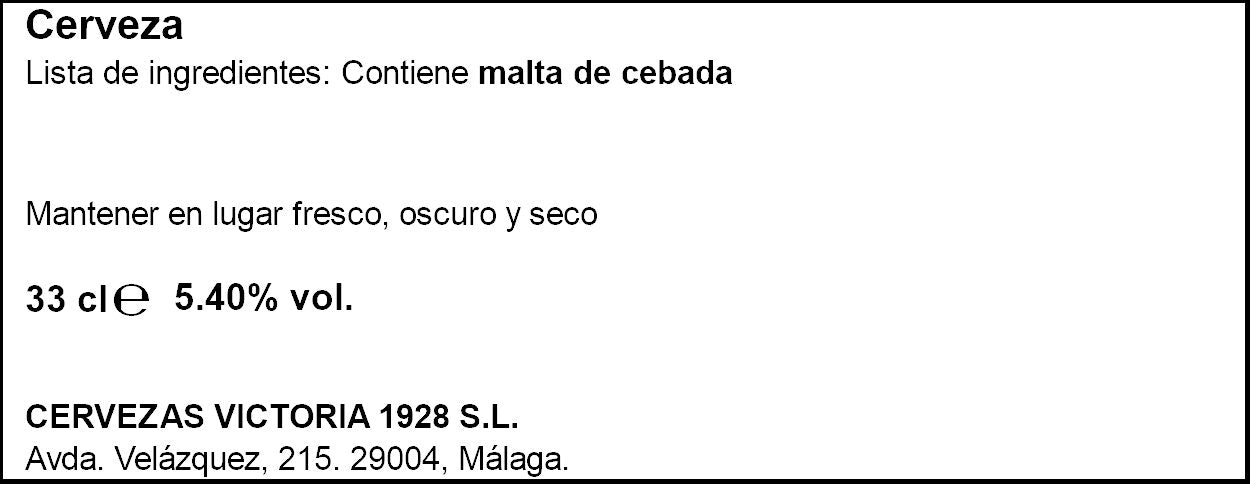 Cerveza lata Victoria 330ml